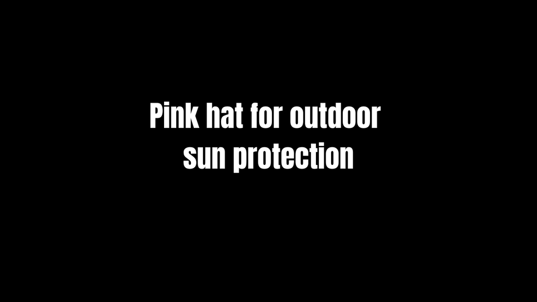 Pink Hat for Outdoor Sun Protection