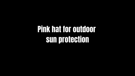 Pink Hat for Outdoor Sun Protection