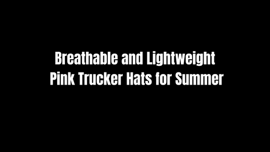 Breathable and Lightweight Pink Trucker Hats for Summer