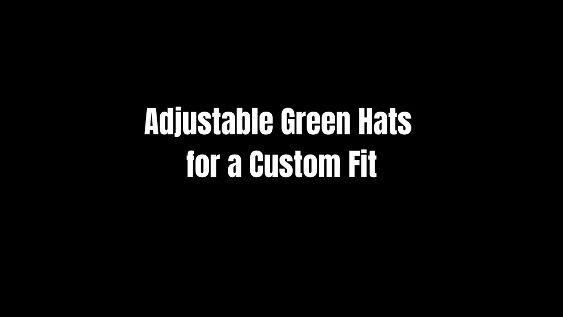 Adjustable Green Hats for a Custom Fit