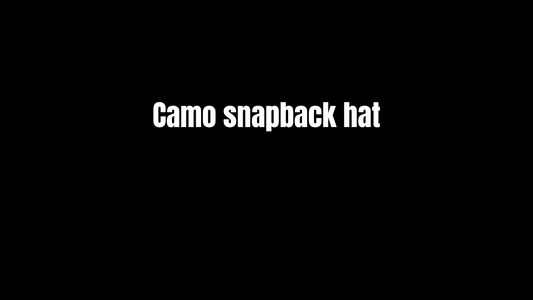 Camo Snapback Hat