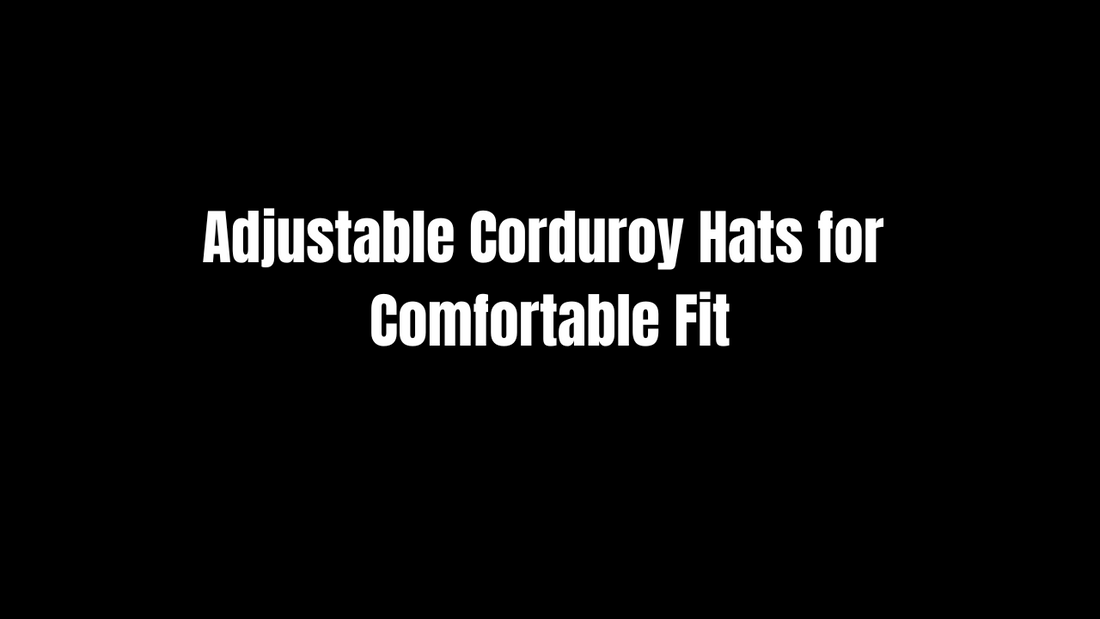 Adjustable Corduroy Hats for Comfortable Fit