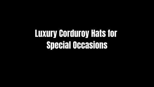 Luxury Corduroy Hats for Special Occasions