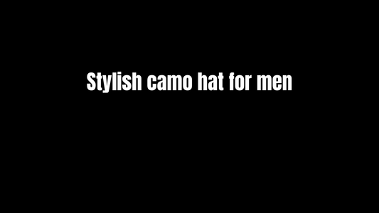 Stylish Camo Hat for Men